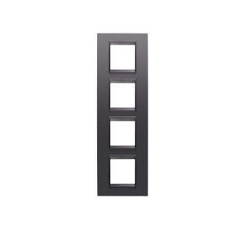 Rama decorativa Gewiss Chorus Lux International 8 module Ardezie Monochrom GW16229YA