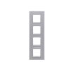Rama decorativa Gewiss Chorus Lux International 8 module Monochrome Titanium GW16229YT