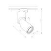 Spot sina Nowodvorski Mike Profile Track System Black 7661 aluminiu negru