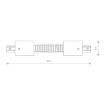 Conector flexibil incastrat Nowodvorski Profile Flex Track System White 8384