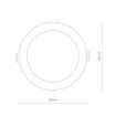 Spot LED Nowodvorski CL KOS White 24W 3000k 8775 plastic alb