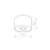 Spot Nowodvorski Point S Black 7603 otel negru