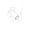 Spot Nowodvorski India White 7858 aluminiu alb