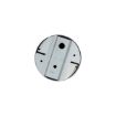 Spot Nowodvorski Halo White-Black 8195 otel alb-negru
