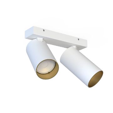 Plafoniera Nowodvorski Mono II White-Gold 7774 otel alb-auriu