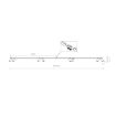 Plafoniera Nowodvorski Mono VIII White-Gold 2x150cm 7694 otel alb-auriu