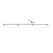 Plafoniera Nowodvorski Mono VIII White 2x200cm 7752 otel alb