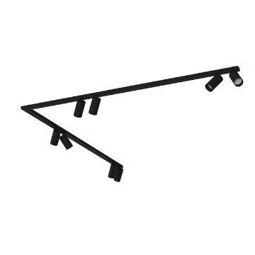 Plafoniera Nowodvorski Mono Corner VIII Black 2x150cm 7721 otel negru