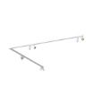 Plafoniera Nowodvorski Mono Corner VIII White-Gold 2x200cm 7697 otel alb-auriu
