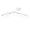 Plafoniera Nowodvorski Mono Corner VIII Black-Gold 2x200cm 7702 otel negru-auriu