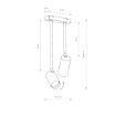 Plafoniera Nowodvorski Mono Long II White-Gold 7672 otel alb-auriu