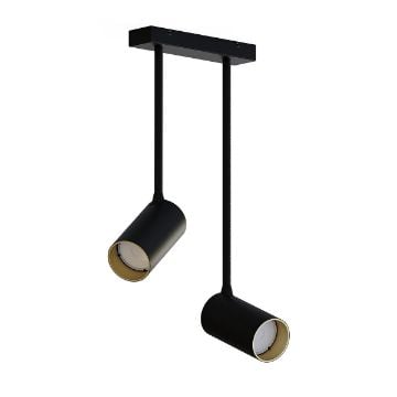 Plafoniera Nowodvorski Mono Long II Black-Gold 7675 otel negru-auriu