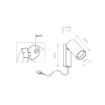Aplica Nowodvorski Mono Sconce Flex Black 7786 otel negru