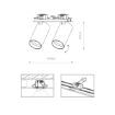 Plafoniera spot Nowodvorski Mono Surface II White 7828 otel alb