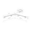 Plafoniera Nowodvorski Mono Corner VIII Brass 2x150cm 7755 otel alama