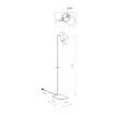 Lampadar Nowodvorski Mono I Black 7707 otel negru