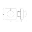 Detector miscare patrat Steinel IS 345 DALI-2 APC alb tavan fals 80648