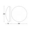 Plafoniera LED Steinel RS 16 S White senzor 8383 plastic alb