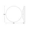 Plafoniera LED Steinel RS PRO R20 Basic SC 4000k senzor miscare 67823 plastic alb