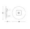 Detector prezenta Steinel IR Micro Office DALI-2 APC alb incastrat 67151