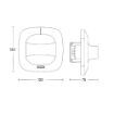 Detector prezenta Steinel Dual HF COM1 alb tavan fals 79482
