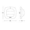 Detector prezenta Steinel Dual HF DALI-2 APC alb tavan fals 79499