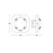 Detector prezenta ultrasunete Steinel DualTech COM1 alb tavan fals 79574