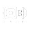 Detector prezenta Steinel IR Quattro HD-2 DALI-2 IPD alb incastrat 64372