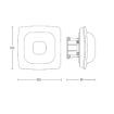 Detector prezenta Steinel IR Quattro HD-2 BT IPD alb incastrat 64396