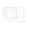 Detector prezenta Steinel IR Quattro HD-2 BT IPD alb aparent 64402
