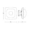 Detector prezenta Steinel IR Quattro HD-2 COM1 alb tavan fals 79406