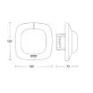 Detector prezenta Steinel IR Quattro HD COM1 negru aparent 68615