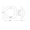 Detector prezenta Steinel IR Quattro HD COM1 alb tavan fals 79369