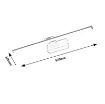 Aplica LED Rabalux Gaten Black 12W 630lm 78002 metal negru