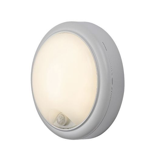 Aplica LED exterior Rabalux Hitura White 15W 1500lm senzor 77029 plastic alb