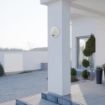 Aplica LED exterior Rabalux Hitura White 15W 1500lm senzor 77029 plastic alb