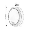 Aplica LED exterior Rabalux Hitura White 15W 1500lm senzor 77029 plastic alb
