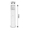 Stalp exterior Rabalux Teplice E27 12W senzor 77027 aluminiu negru mat