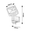 Lampa solara Rabalux Dojran Black 5W 500lm 4000k 3.7V 2500mAh senzor miscare 77021