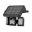 Lampa solara Rabalux Lihull Black 9.6W 500lm 4000k 3.7V 3000mAh senzor miscare 77020