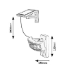 Lampa solara Rabalux Valpovo 2.4W 250lm 4000k 3.7V 1200mAh senzor miscare 77019