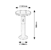 Stalp iluminat solar Rabalux Alaska 10W 250lm 4000k 3.7V 2500mAh senzor miscare 77018