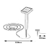 Lampa solara Rabalux Ansoo White 0.26W 30lm 3000k 3.2V 400mAh senzor lumina 77016