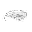 Lampa solara Rabalux Moselle Black 4W 300lm 4000k 3.7V 1500mAh senzor miscare 77014
