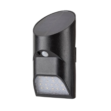 Lampa solara Rabalux Sepik Black 3.6W 150lm 4000k 3.7V 1800mAh senzor miscare 77013