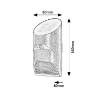 Lampa solara Rabalux Sepik Black 3.6W 150lm 4000k 3.7V 1800mAh senzor miscare 77013
