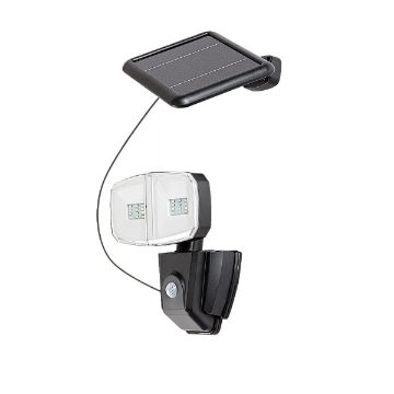 Lampa solara Rabalux Zlarin Black 12W 700lm 4000k 3.7V 4000mAh senzor miscare 77012