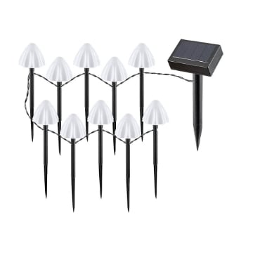 Ghirlanda solara Rabalux Skadar Black-White 10x2W 1lm 2600k 1.2V 300mAh 77007