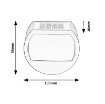 Lampa solara Rabalux Narmada Black 0.5W 13lm 4000k 1.2V 600mAh 77004
