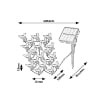 Ghirlanda solara Rabalux Bobus Black 20x0.06W 3lm 2700k 1.2V 600mAh 77002